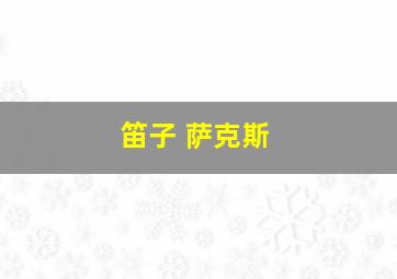 笛子 萨克斯